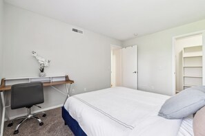 Desk, iron/ironing board, travel cot, free WiFi