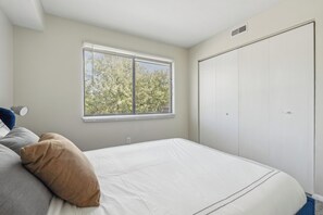 Desk, iron/ironing board, travel cot, free WiFi