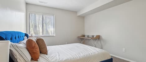 Desk, iron/ironing board, travel crib, free WiFi