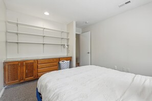 Desk, iron/ironing board, travel cot, free WiFi