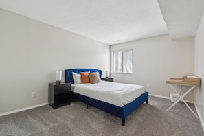 Desk, iron/ironing board, travel cot, free WiFi