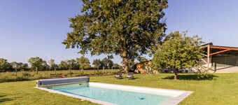 Jungle Studio with Terrace and Heated Pool near Nantes