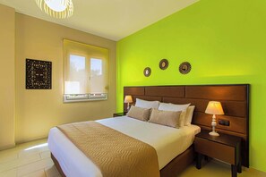 2 bedrooms, in-room safe, iron/ironing board, travel cot