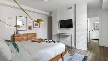 2 slaapkamers, een strijkplank/strijkijzer, wifi, beddengoed