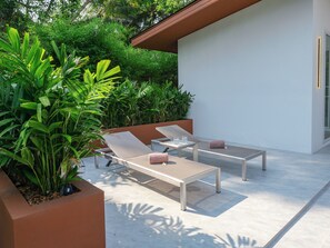 Terrace/patio - Baan Lani: 2-bedroom villa with private pool, modern amenities, and serene views in Koh Samui. (Ko Samui District)