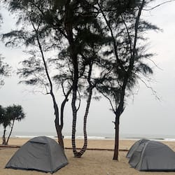 Tente, vue plage | 10 chambres, literie de qualité supérieure, draps fournis