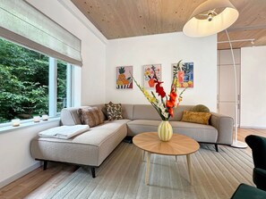 Télévision, table de tennis de table, chaîne hi-fi