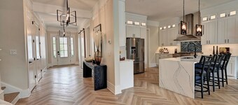 Stunning NEW 7 bed, 5 bath home, Bliss at Bethany Beach! 2 Primary Bedrooms; Hot tub; Elevator; Fireplace; Canal Front Water Views