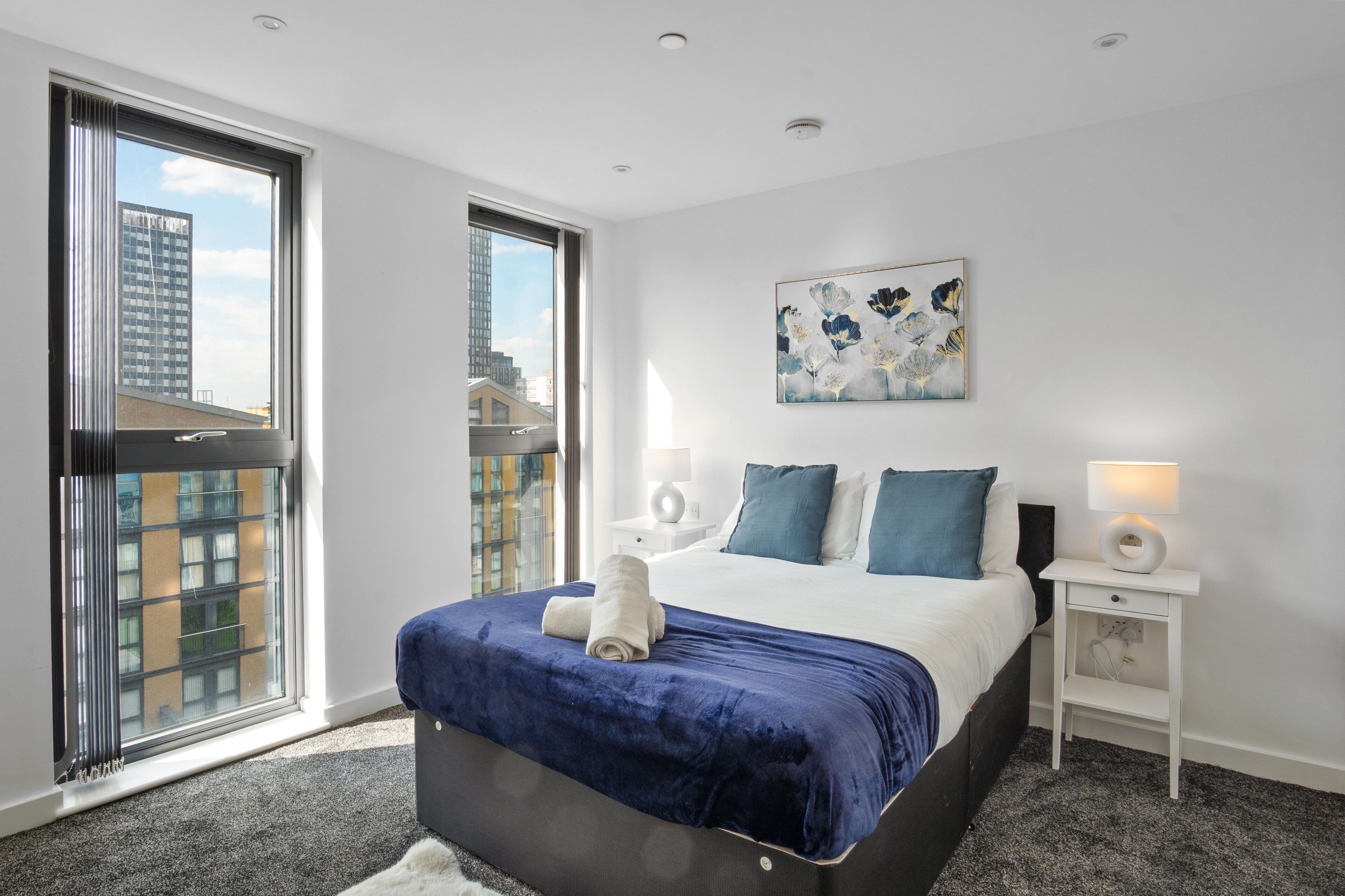 2 soverom, strykejern/-brett, reiseseng for barn og wi-fi (inkludert)