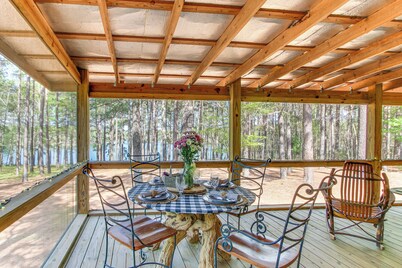 136 Private Acres: Lakefront Aiken County Home!