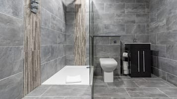 Departamento | Baño | Regadera, secadora de cabello, toallas, papel de baño