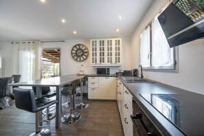 Microwave, oven, stovetop, dishwasher