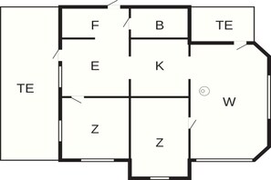 House | Floor plan - 4 Person Holiday Home in Allinge (Allinge)