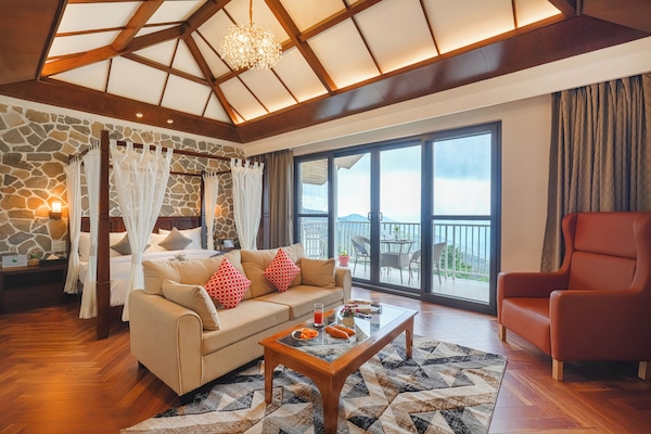 Cottage Luxe, balcon, vue montagne