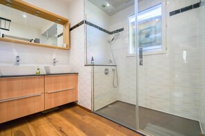Shower, hair dryer