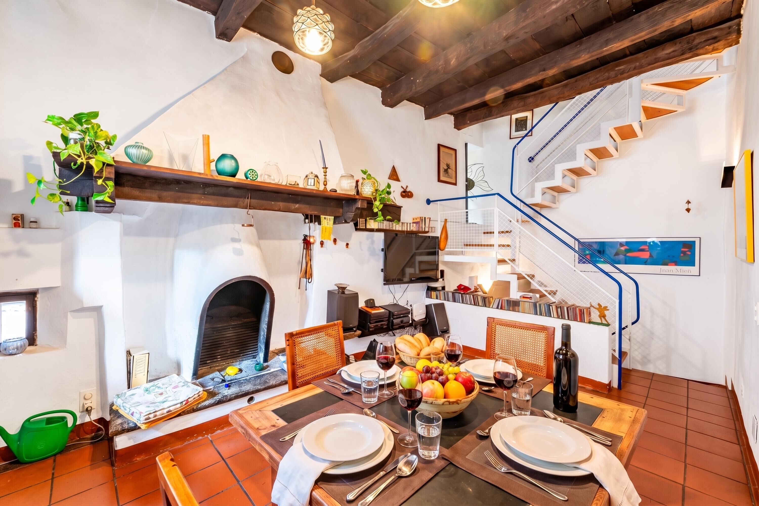Standard House, 2 Bedrooms, Balcony, Mountainside (Antica Torre with Garden in Carona) | Dining