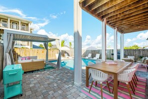 Outdoor dining - Private Heated Pool - Bachelorettes - Game Room (Panama City Beach)
