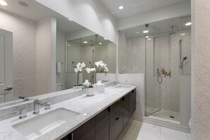 Hair dryer, towels