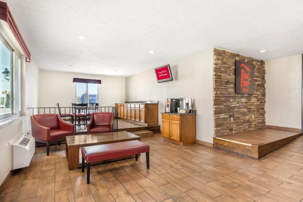 Unwind in the cozy lounge with coffee close by.