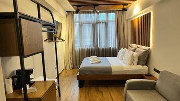 1 chambre, bureau, fer et planche Ă repasser, Wi-Fi gratuit