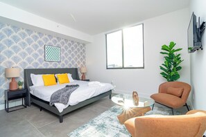 1 bedroom, iron/ironing board, travel crib, free WiFi
