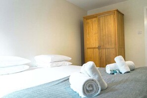 2 bedrooms, iron/ironing board, travel crib, WiFi