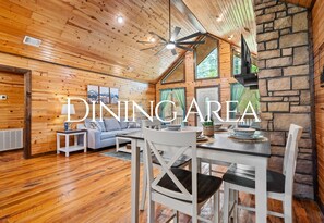 Dining - Couple’s Retreat | Fire Pit | Sunroom w/Hot Tub (Broken Bow)