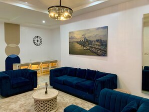 Living area - Lux 3BD/3BA Flat | Parkview Ikoyi | NG01 (Lagos)