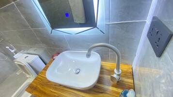 Towels, soap, toilet paper