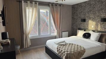 Quarto casal conforto | Wi-Fi de cortesia