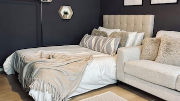 1 bedroom, iron/ironing board, travel crib, free WiFi