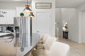 Family House, Multiple Bedrooms, Private Pool | Private kitchen - Super Play (Kissimmee)