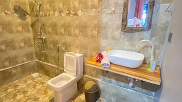 Towels, soap, toilet paper