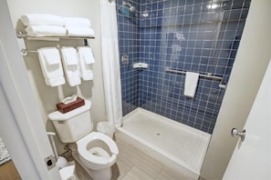 SĂšche-cheveux, serviettes fournies, savon, papier toilette