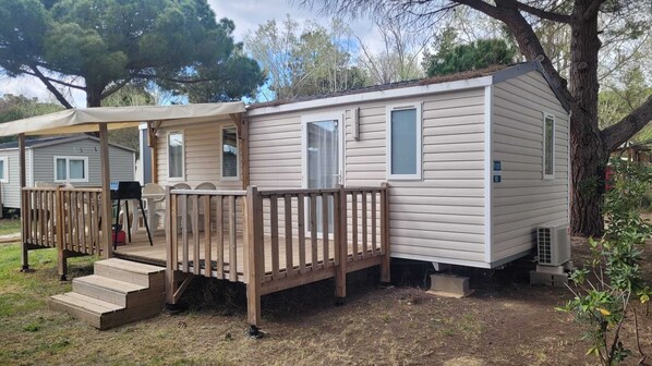 Terrace/patio - Mobile home model 2019 for 6 people at "La palmeraie" 4* campsite (Torreilles)