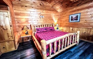 1 bedroom, free WiFi, bed sheets - New Listing! 2 Miles From Pigeon Forge! Secluded 1 BR Cabin w/Hot Tub & Fire Pit (Sevierville)