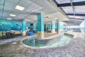 Indoor pool, a heated pool