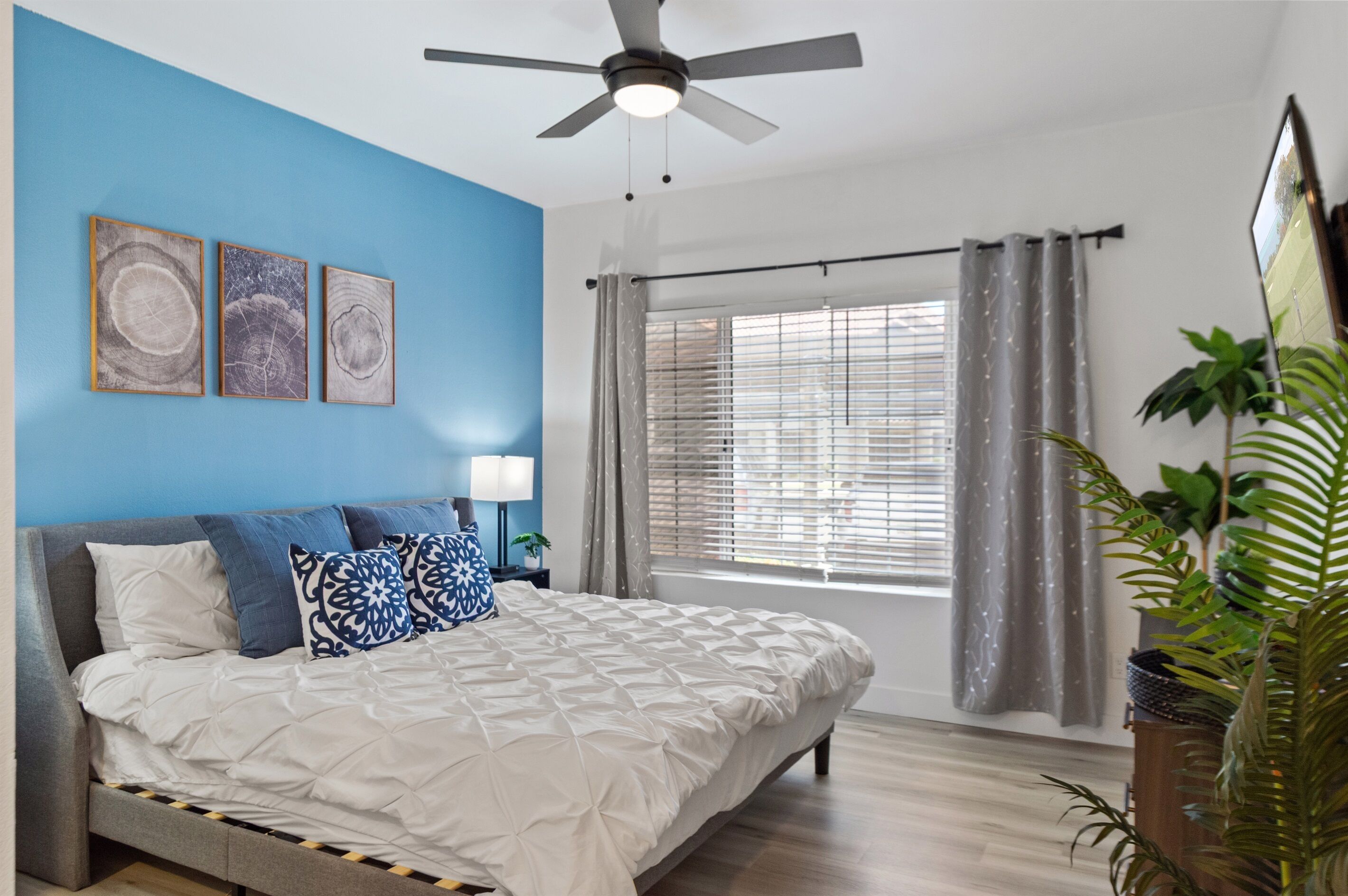 2 chambres, bureau, fer et planche à repasser, lit parapluie