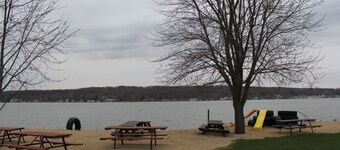 LAKESIDE GEM ! ONE BLOCK FROM SHORELINE ! in fabulous Lake Geneva .