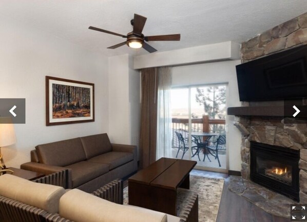 Smart TV, fireplace, video games, computer monitors