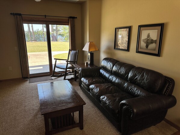 Televisión y chimenea 