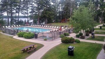 A heated pool