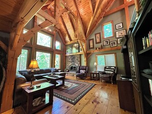 TV, fireplace, DVD player