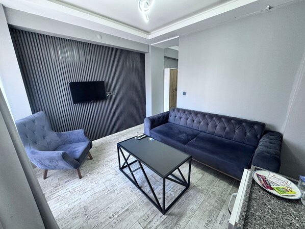 Standard Daire | Oturma alanı | Uydu yayını kanalları bulunan 35 inç LED televizyon 