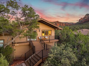 Exterior - Mountain Views, Hot Tub, Elevated Patio, and Stylishly Updated Home (Sedona)