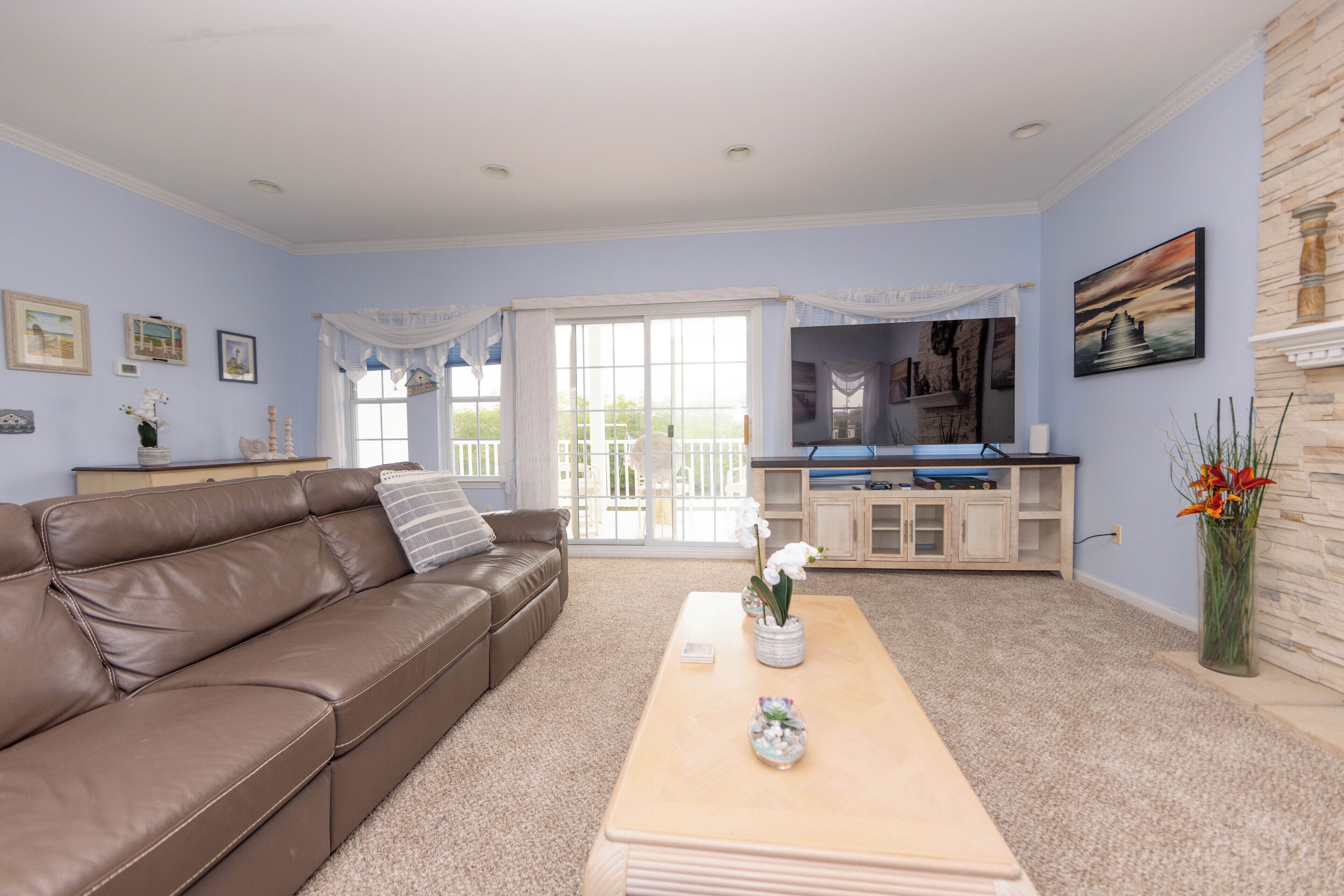 智能电视、壁炉、书