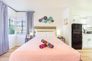Iron/ironing board, travel crib, WiFi, bed sheets