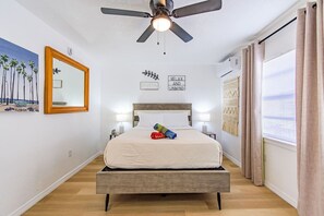 1 bedroom, iron/ironing board, travel crib, WiFi