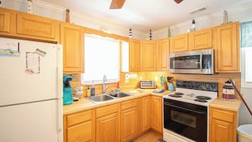 Microwave, oven, stovetop