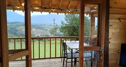 Glamping cabin with mountain view, 15min from Villa de Leyva.